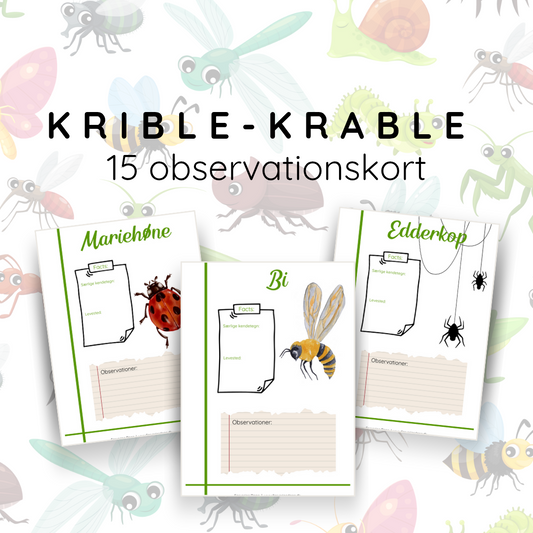 Krible Krable udstyr og bøger