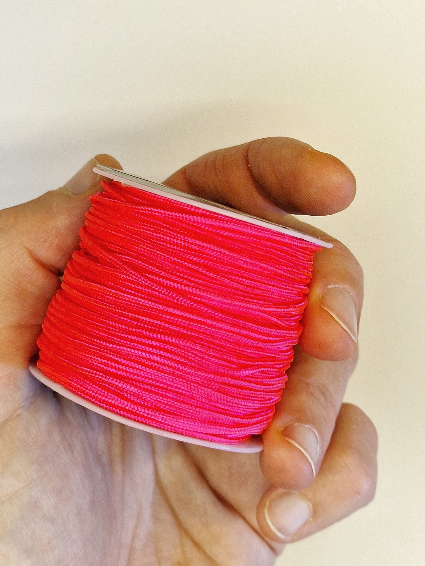 Knyttesnor, neonpink, 1mm