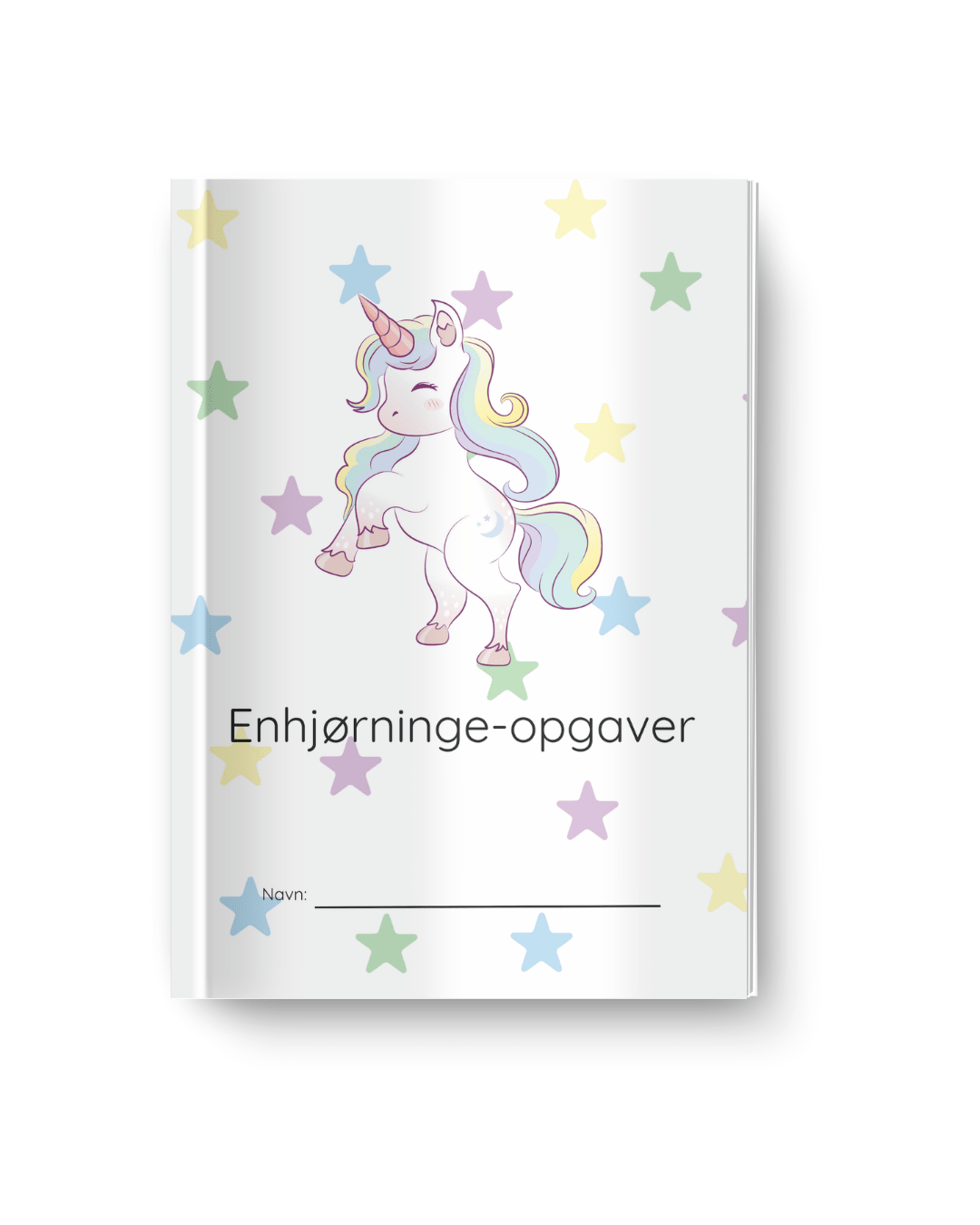 Opgavehæfte med enhjørninge