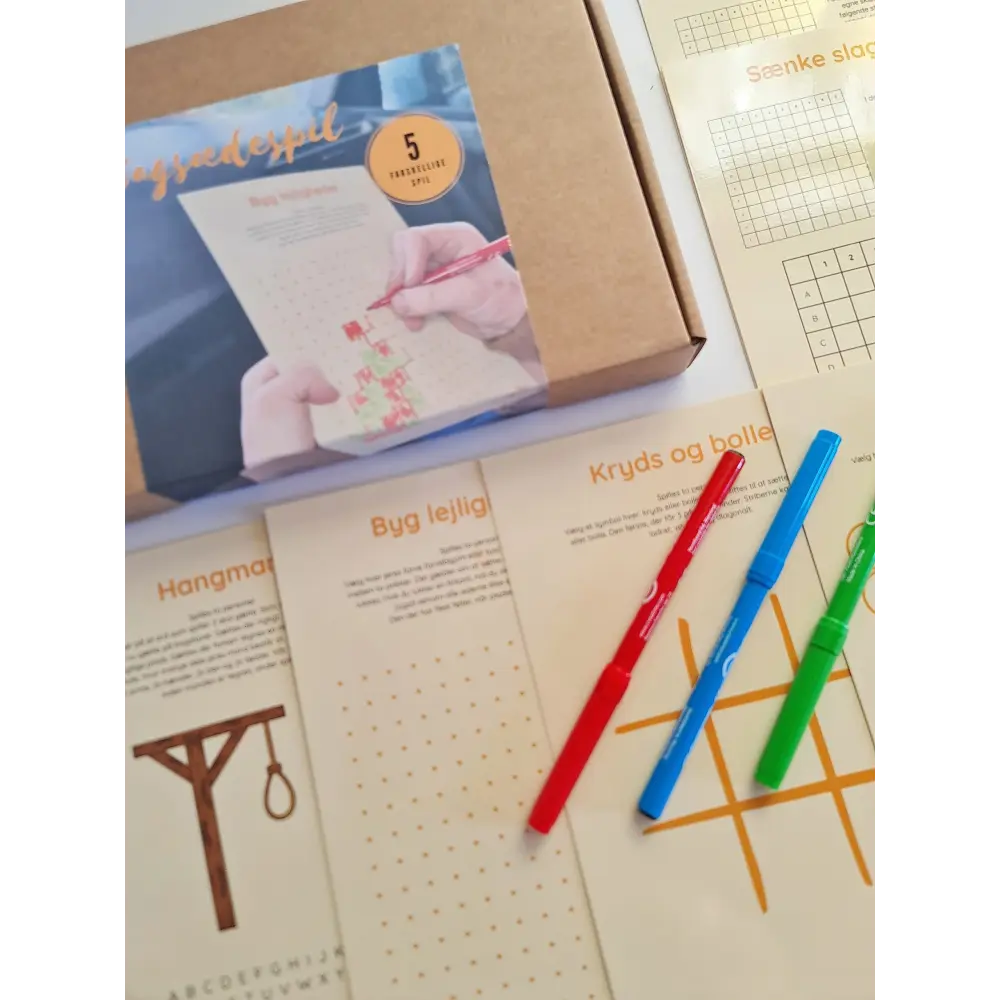 Bagsædespil - 5 forskellige spil du nemt kan have med.