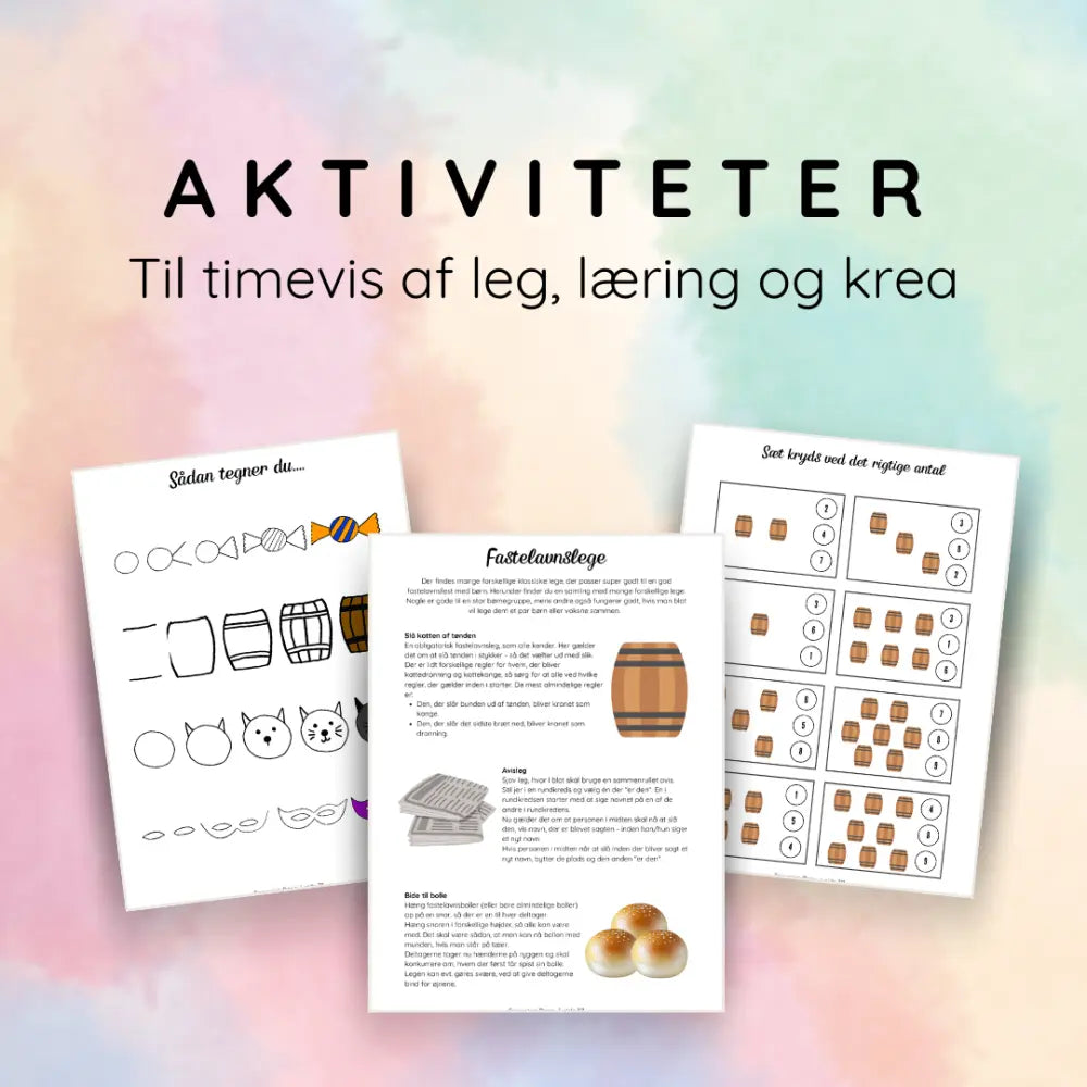 Fastelavn - Leg læring og krea om fastelavn