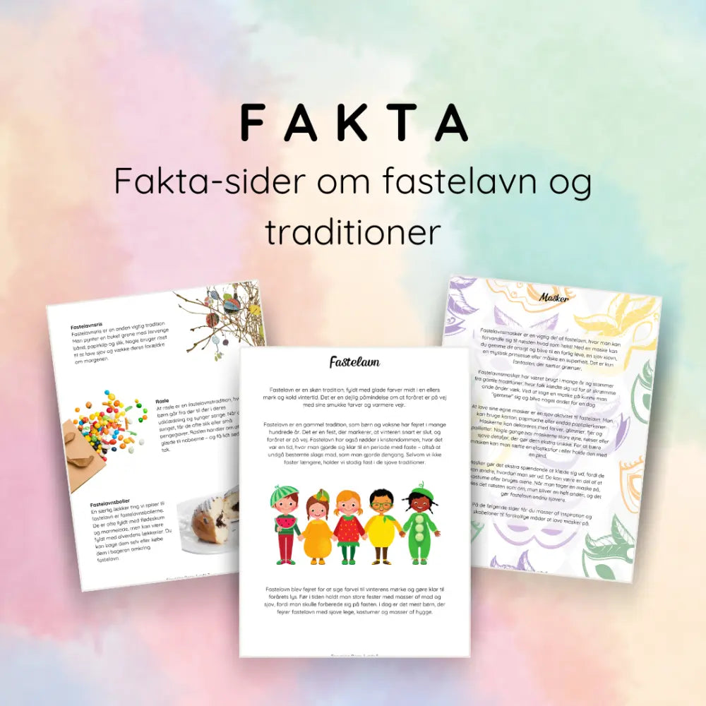 Fastelavn - Leg læring og krea om fastelavn