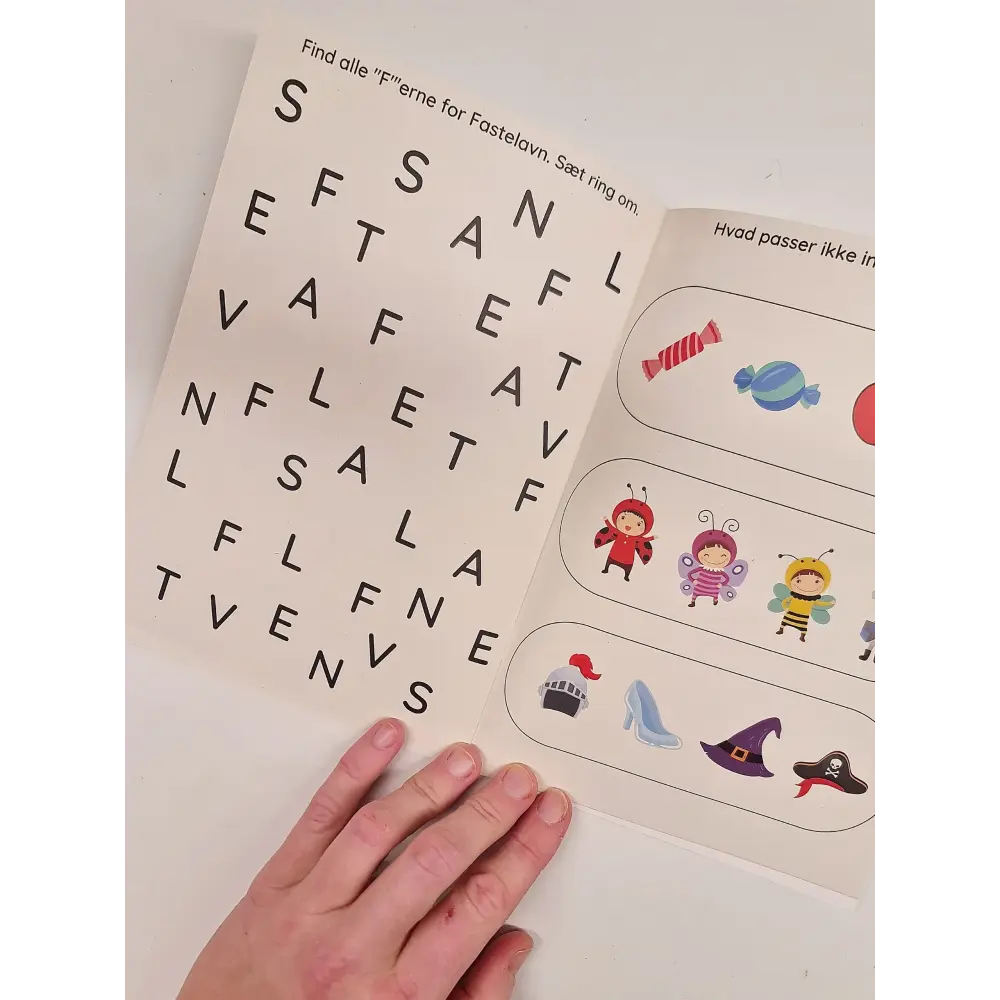 Fastelavnshæfte med opgaver - variabel