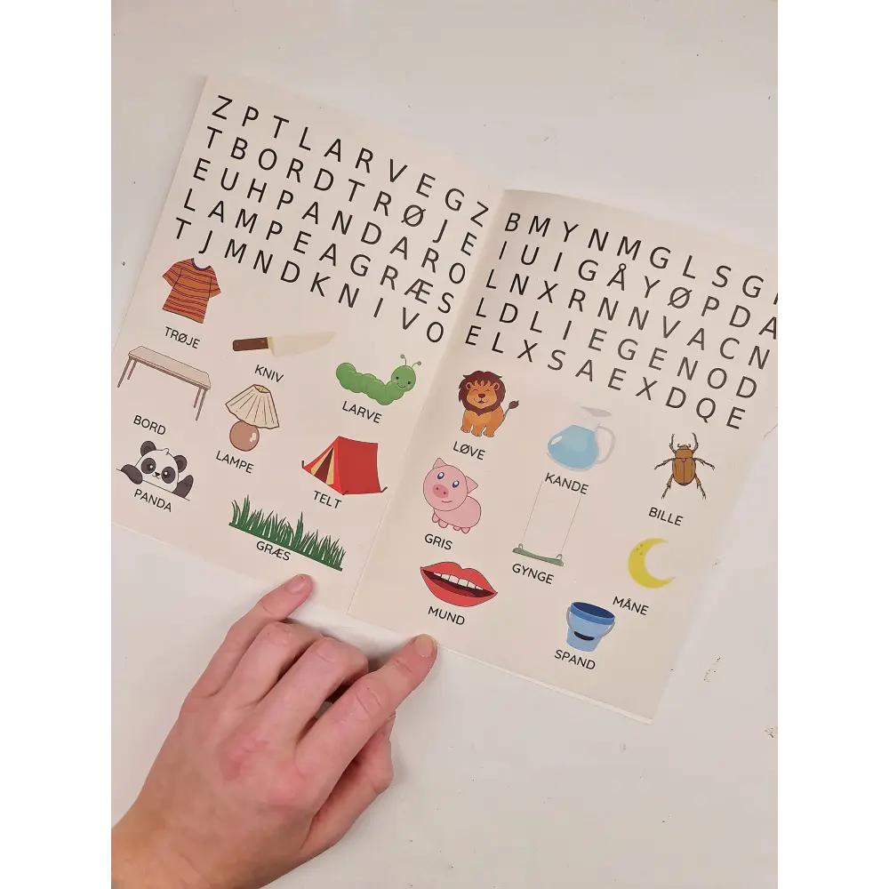 Find ord - begynderopgaver - printet hæftet