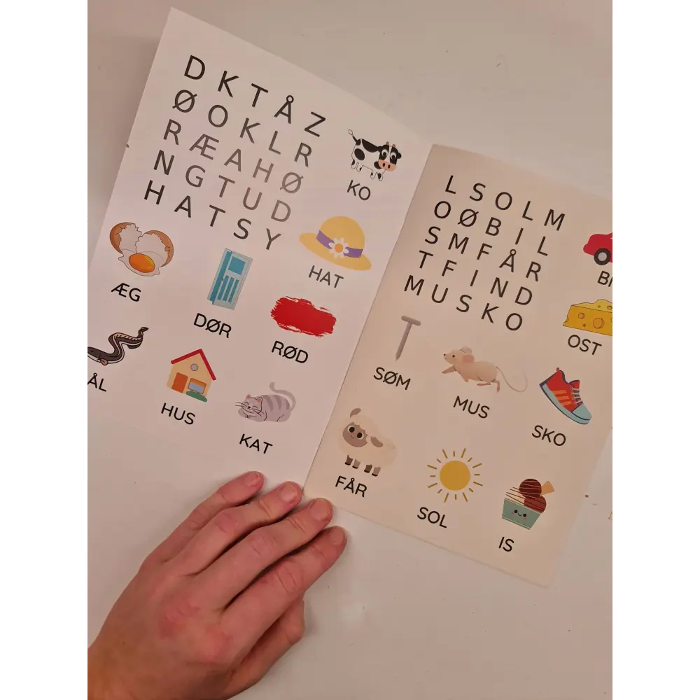 Find ord - begynderopgaver - printet hæftet