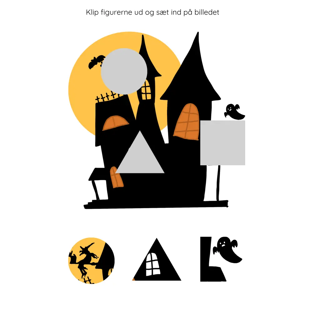 Halloween - klippeopgaver - print