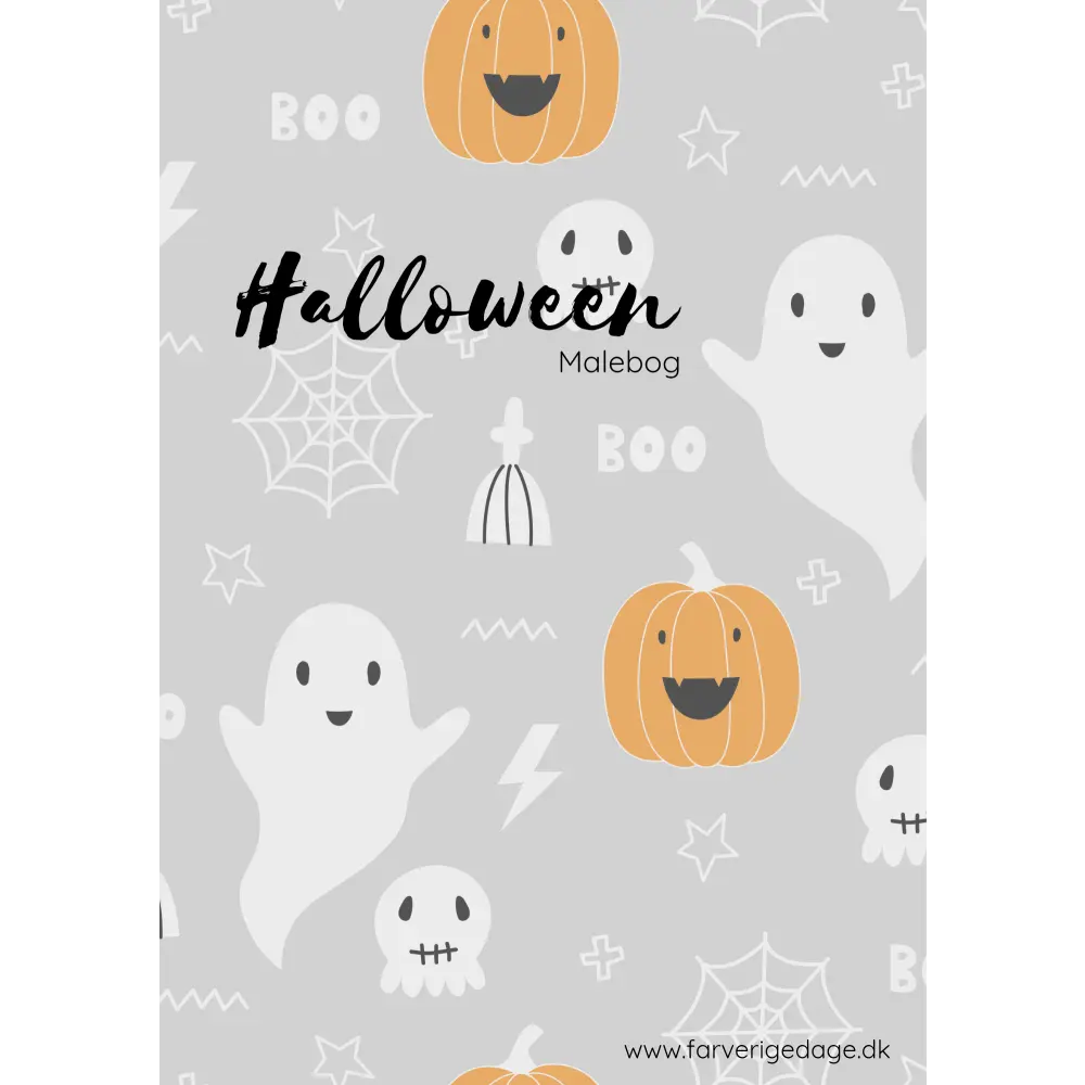 Halloween malebog - print