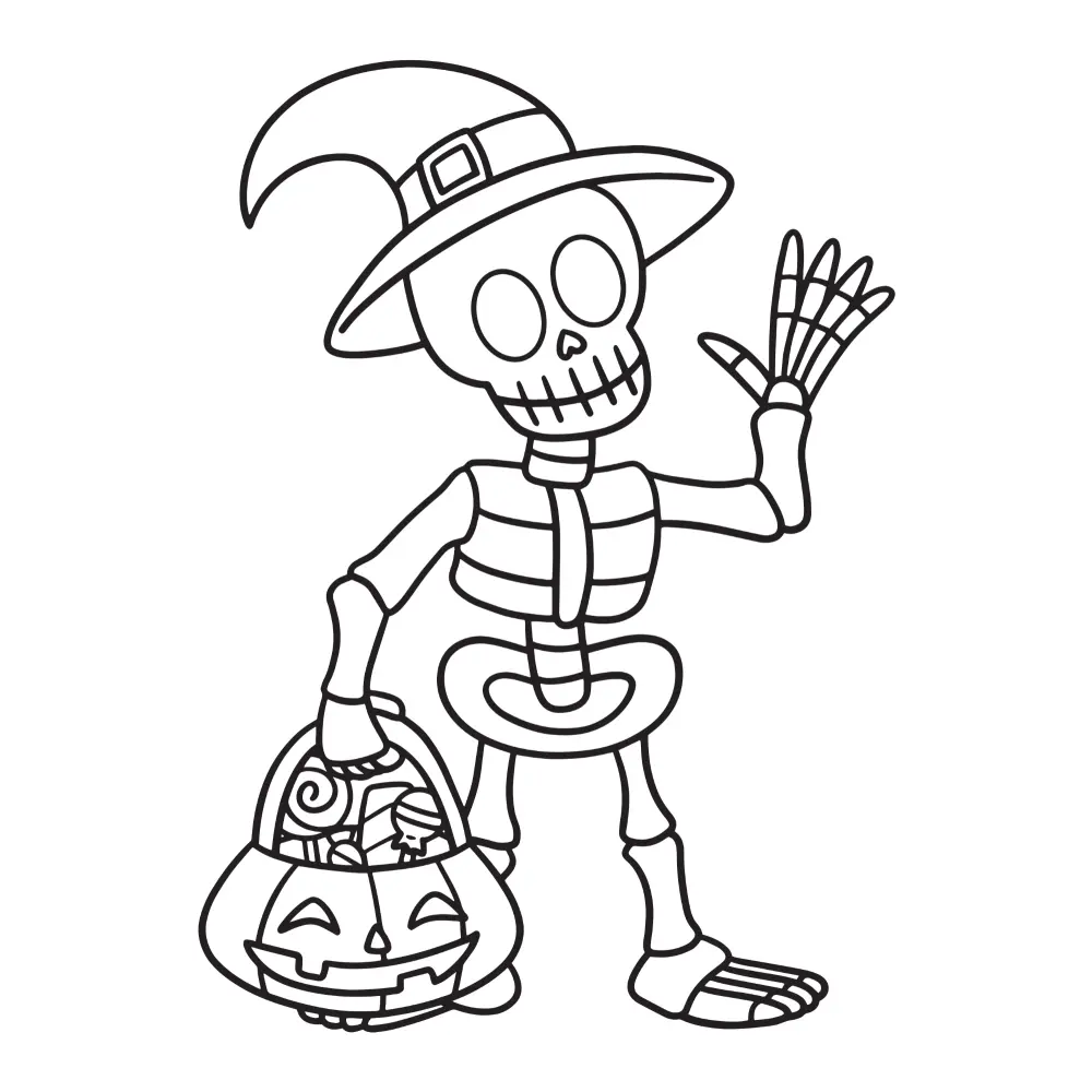 Halloween malebog - print