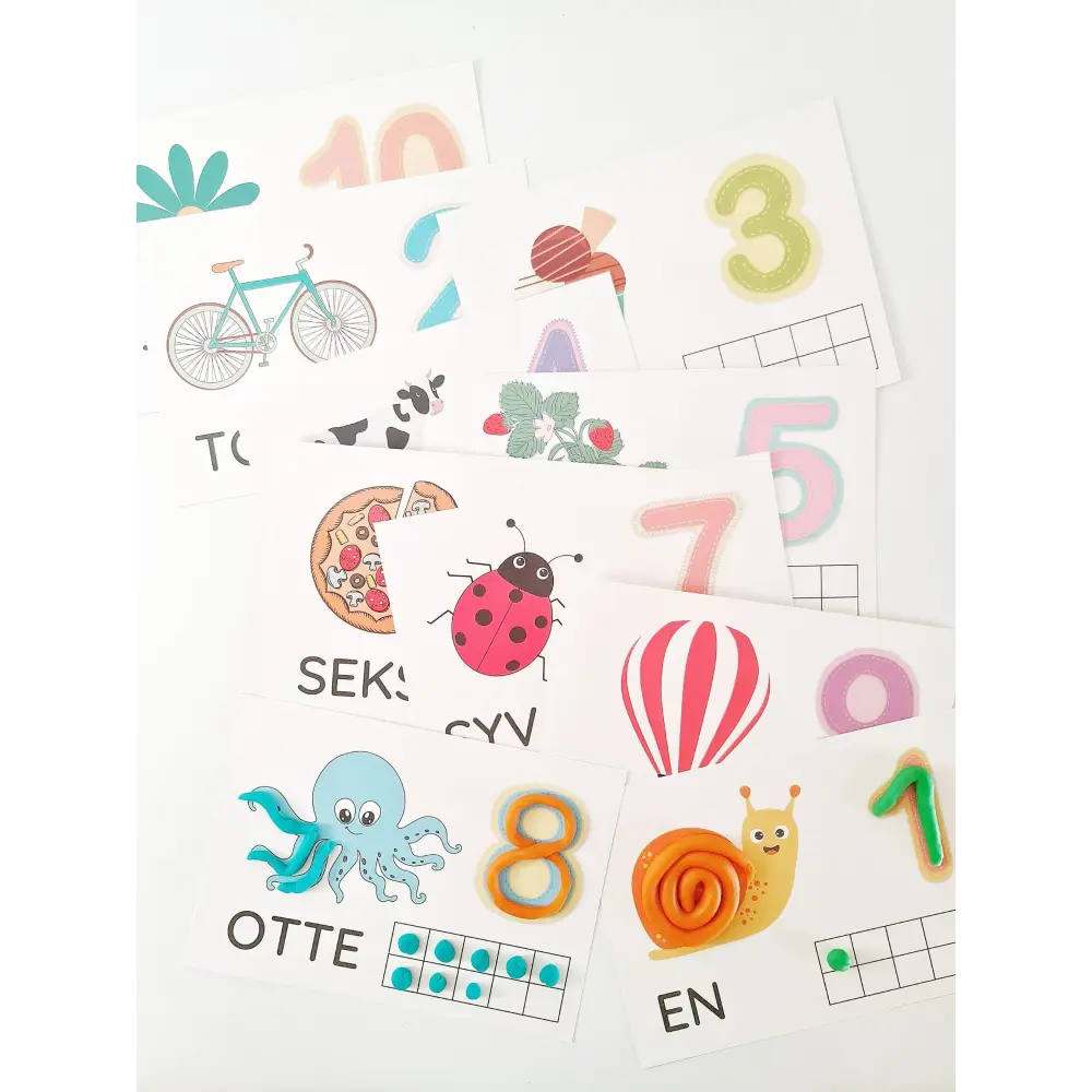 Lær at tælle med talkort