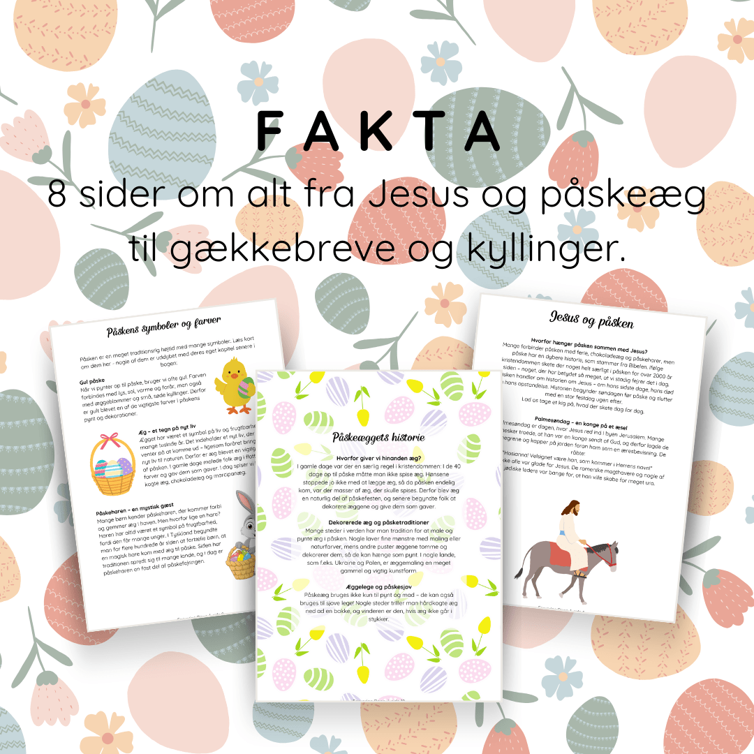 Leg, læring og krea om påske - print selv