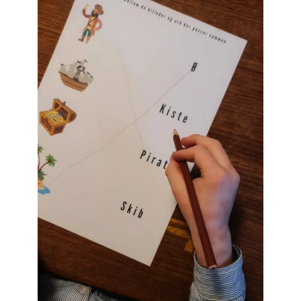 Opgaver med pirat tema - print