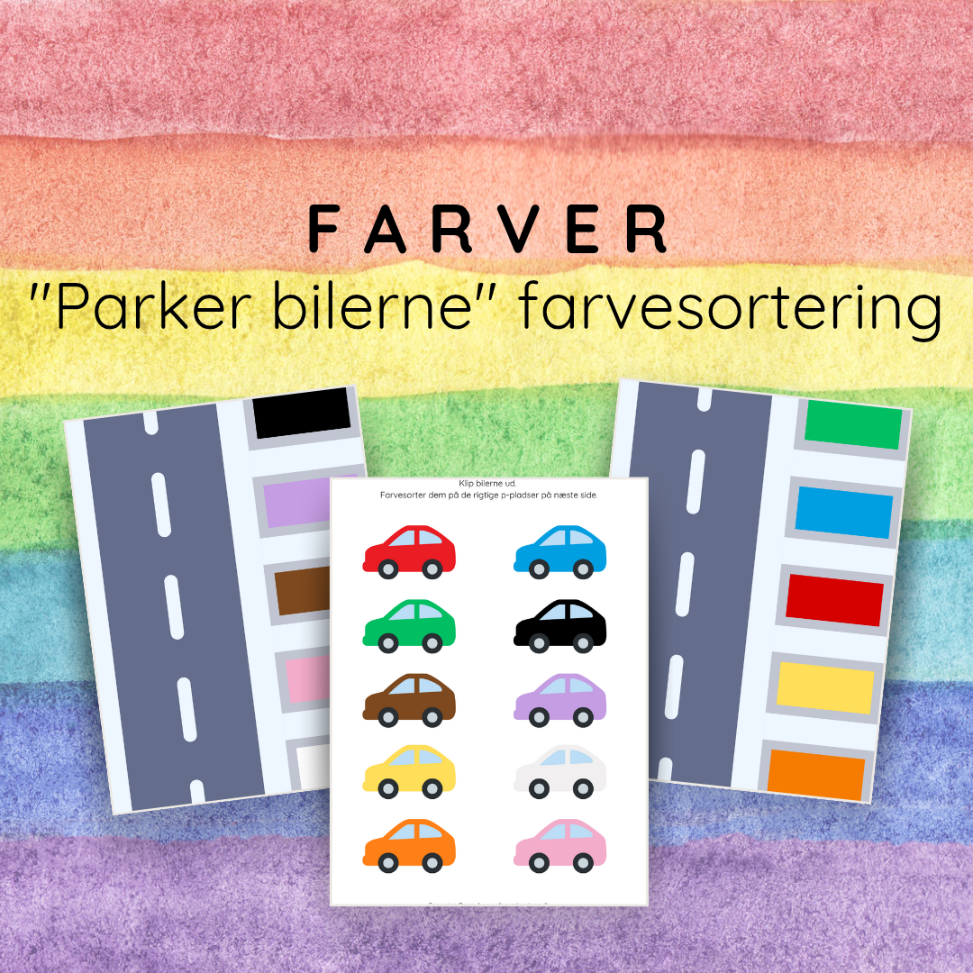 Farver og farvesortering - stor opgavesamling til print-selv