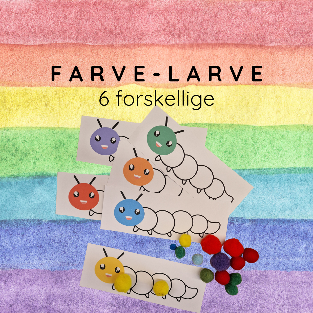 Farve-larve - sjov farvesortering