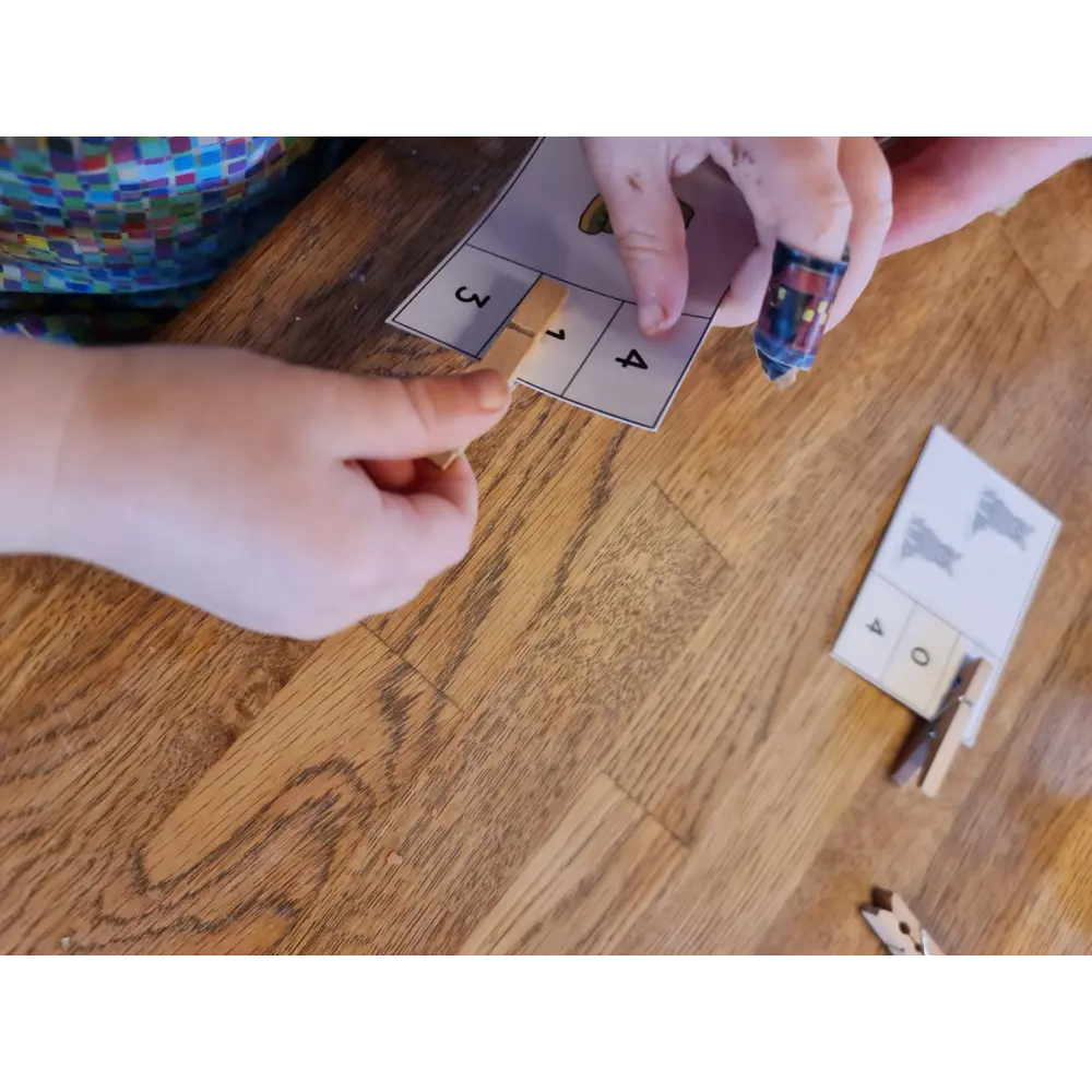 Talkort med tallene 0-10 - print