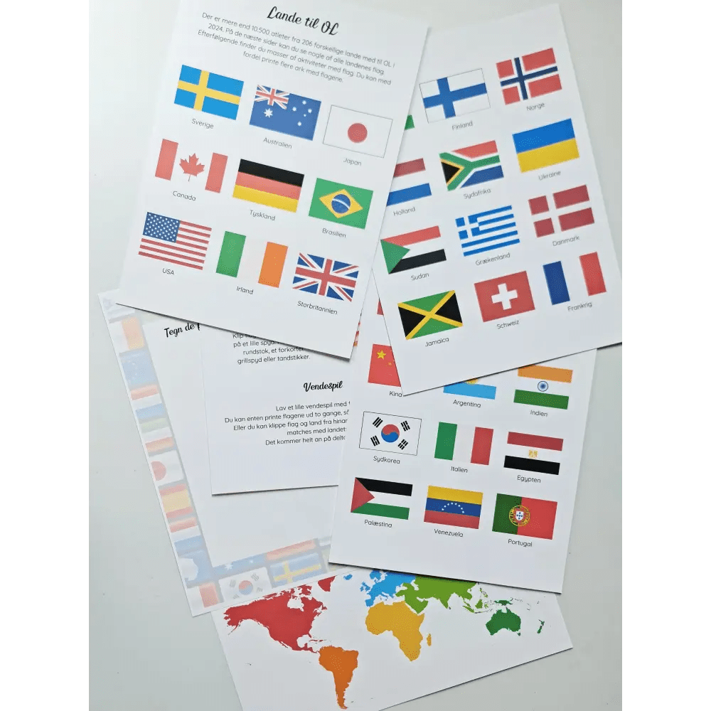 Tema: De Olympiske Lege - Print selv