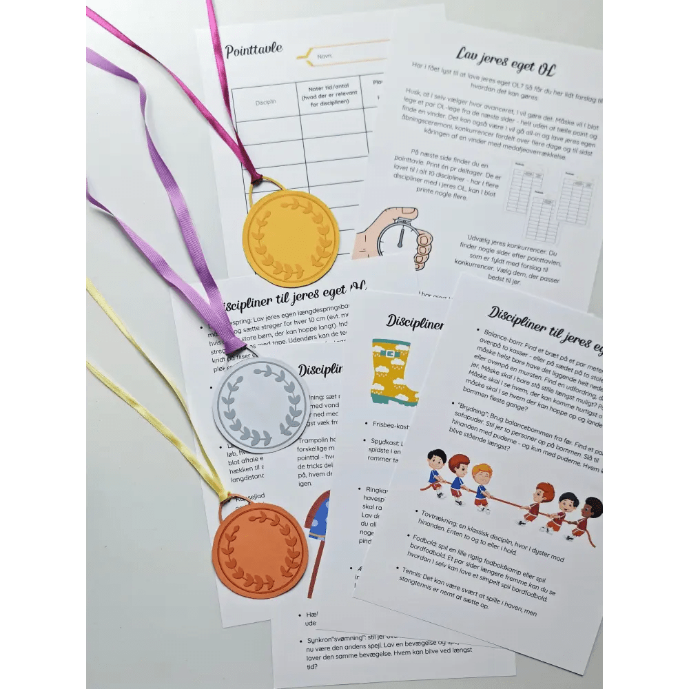 Tema: De Olympiske Lege - Print selv