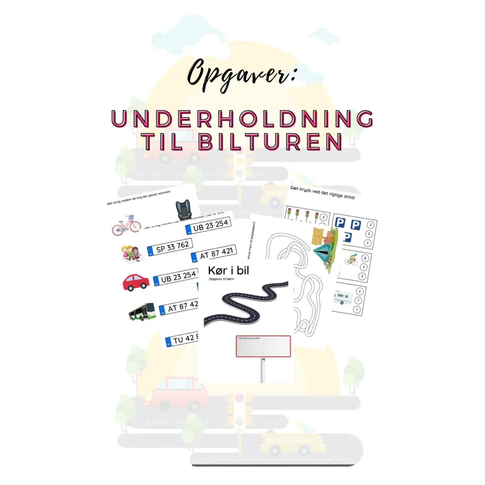 Underholdning til bilturen - opgavehæfte - variabel