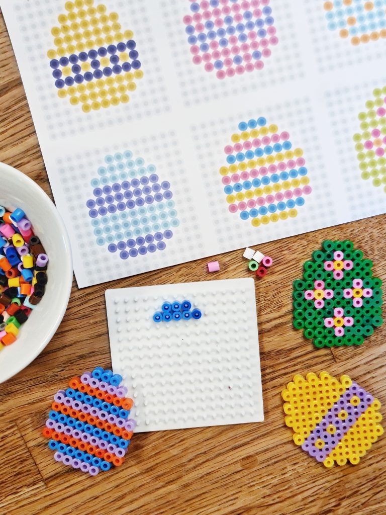 Påske perleplade - 6 nemme påskeæg