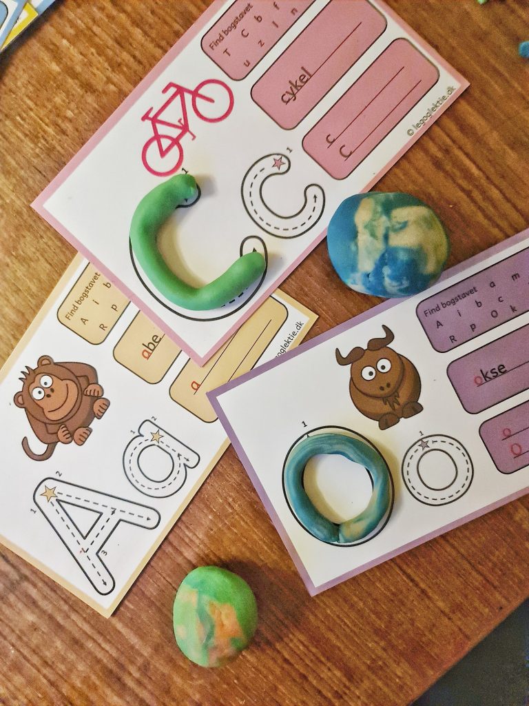 5 lege med bogstaver