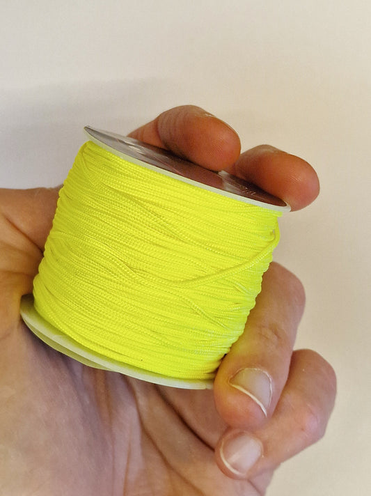 Knyttesnor, neongul, 1mm