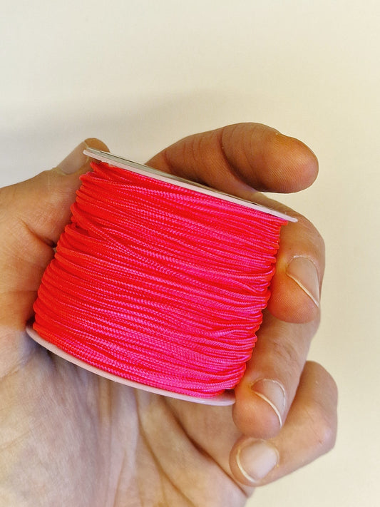 Knyttesnor, neonpink, 1mm