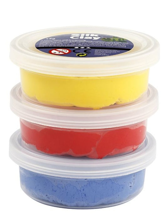 Silk clay - pakke med tre farver