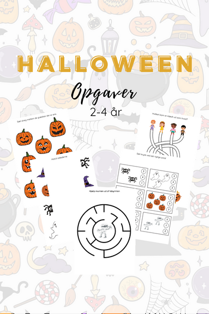 Halloween opgaver til børn - print selv - Alle hæfter