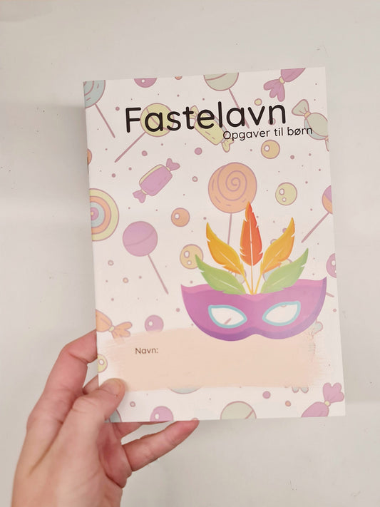 Fastelavnshæfte med opgaver - Print selv