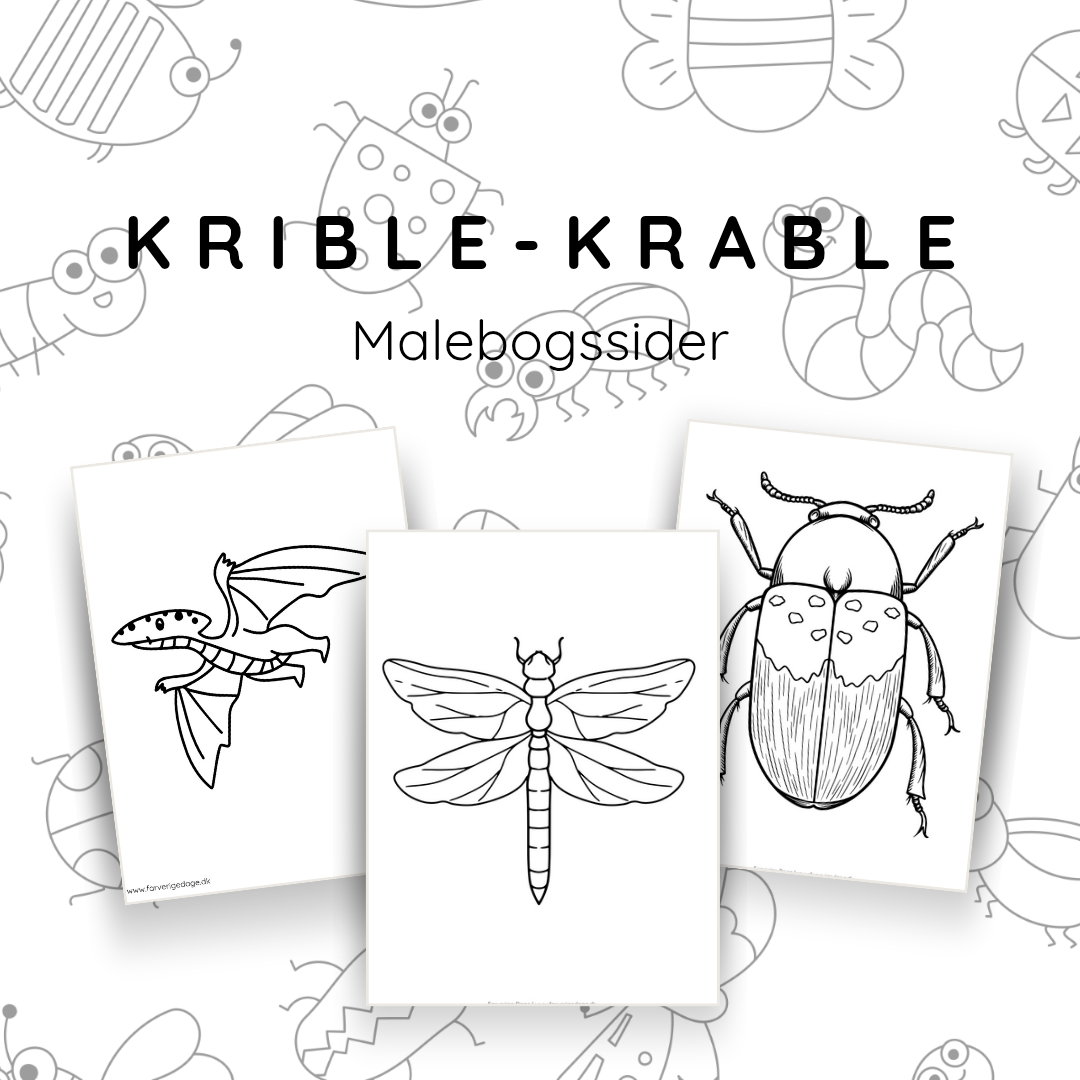 Den store krible-krable pakke - print selv