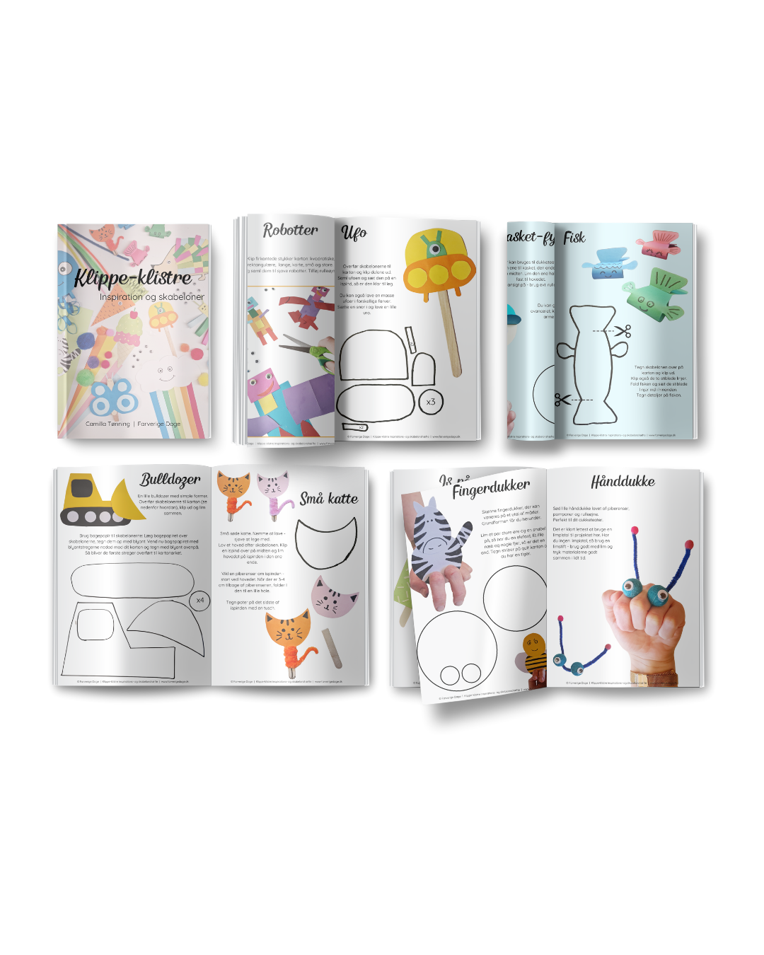 Klippe-klistre: stort inspirations- og skabelonhæfte