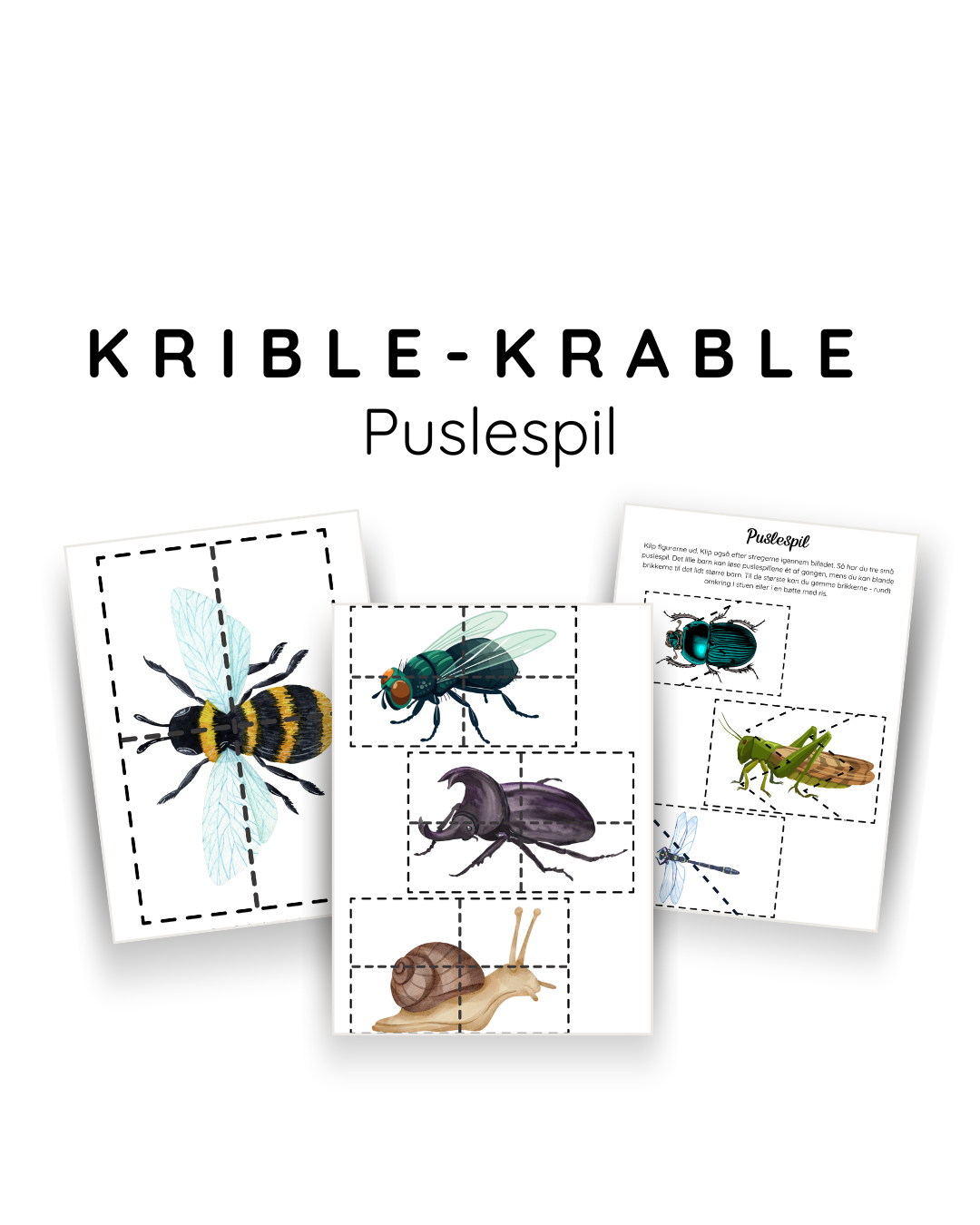 Den store krible-krable pakke - print selv