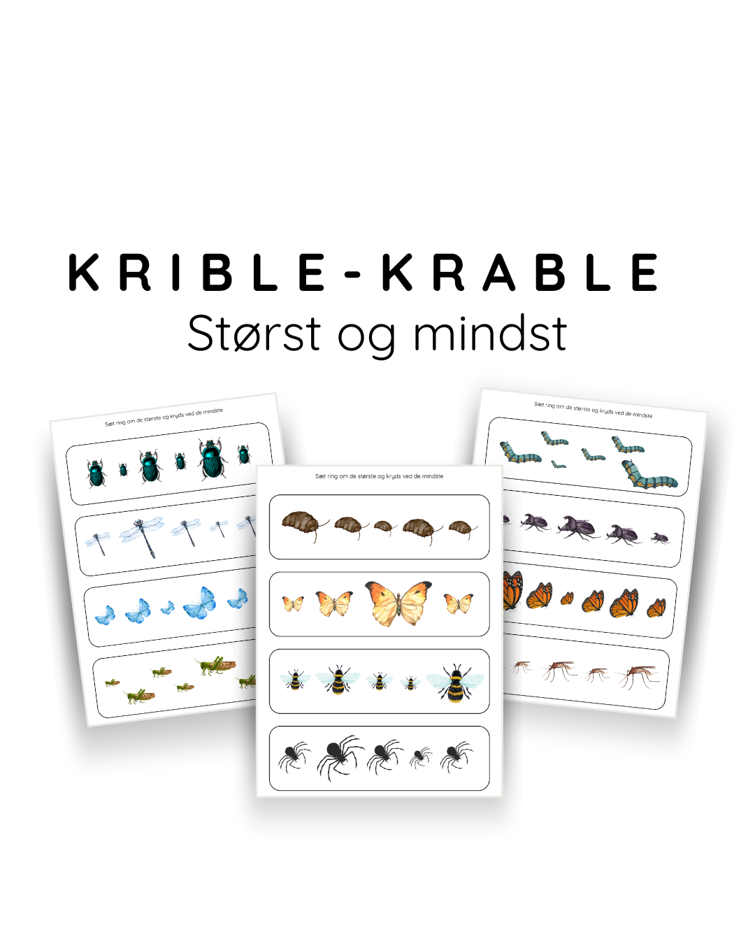 Den store krible-krable pakke - print selv