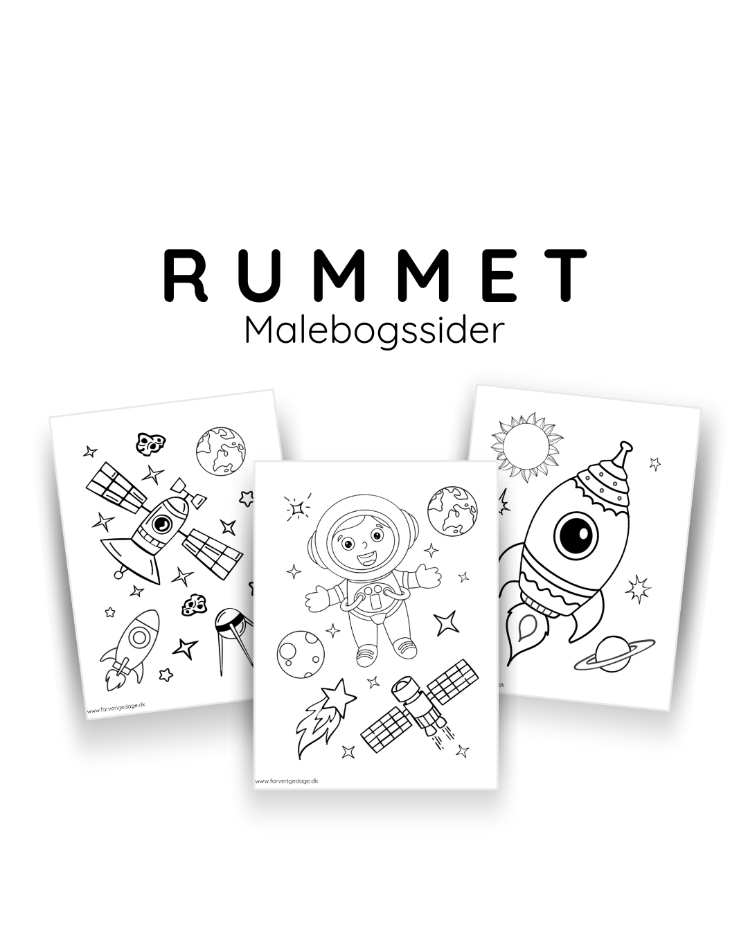 Rummet - tegninger til farvelægning