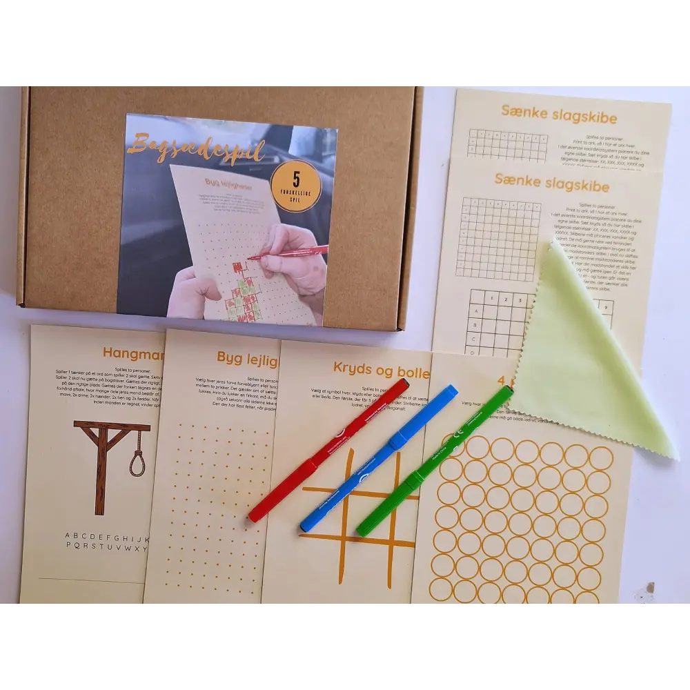 Bagsædespil - 5 forskellige spil du nemt kan have med.