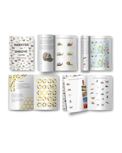 insekter og smådyr i haven illustreret i børnevenlig insektbog