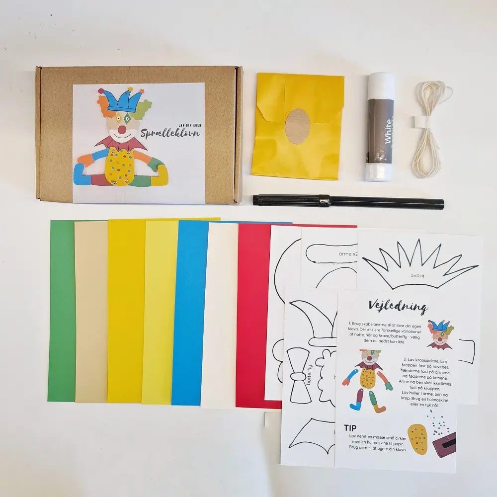 Kreakasse: Fastelavnsklovn som sprællemand