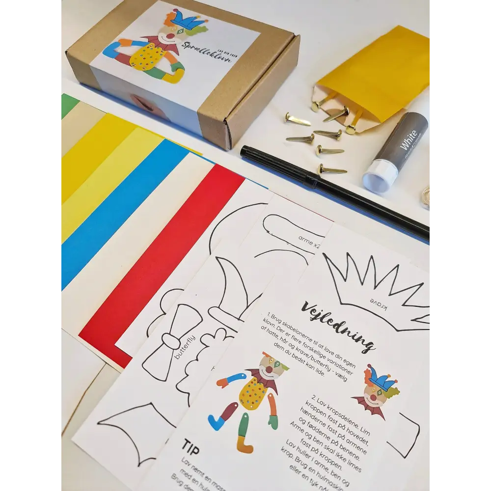 Kreakasse: Fastelavnsklovn som sprællemand