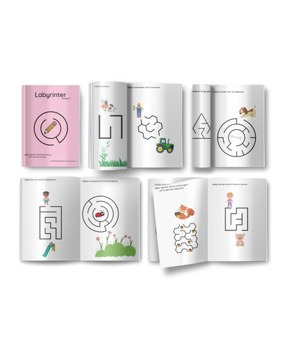 Labyrinter: Niveau 1 - Nemme labyrinter