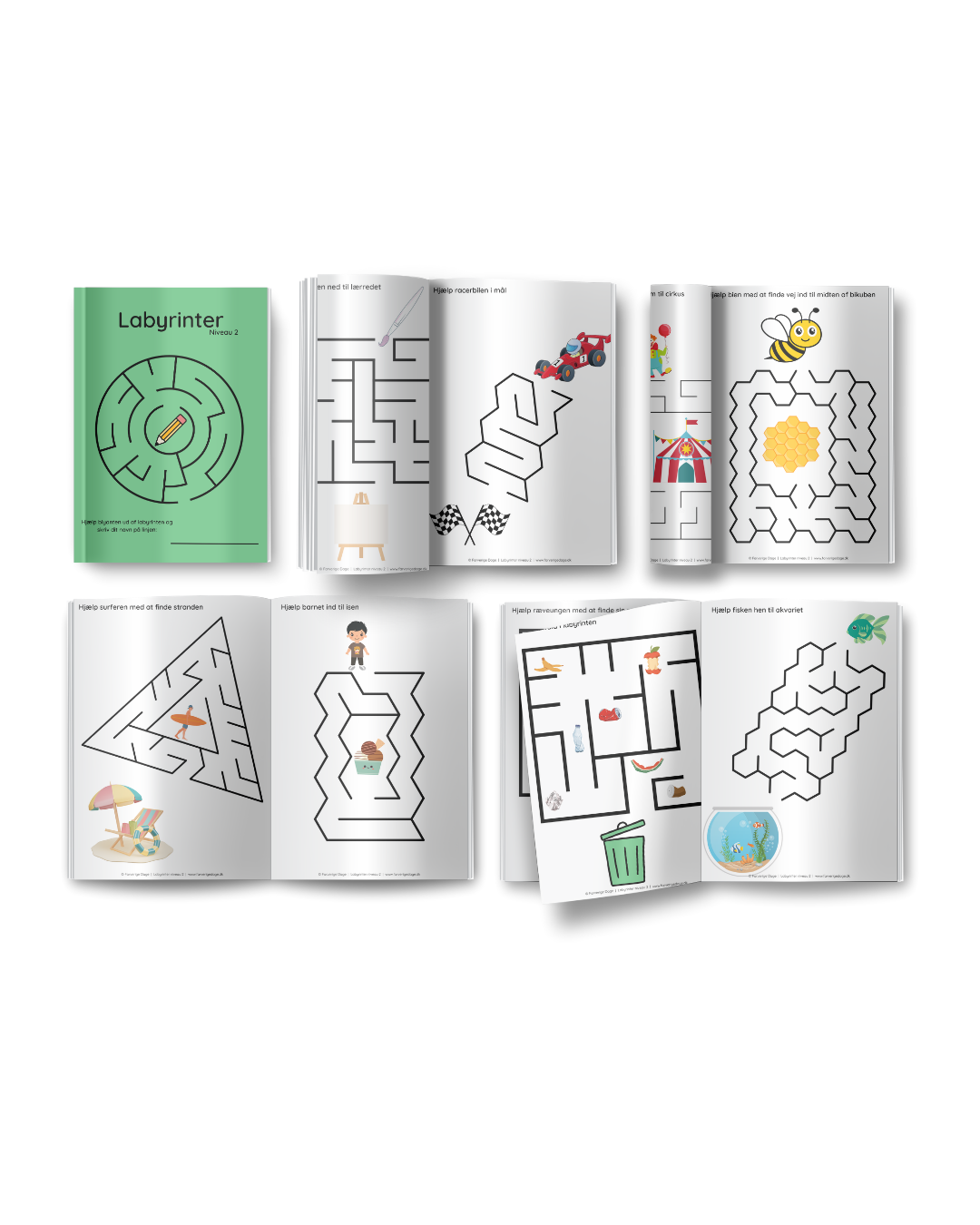 Opgavepakke: 3-5 år - opgaver til førskolebørn - print selv
