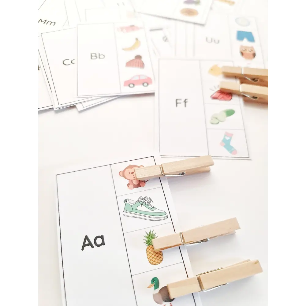 Lær bogstavernes lyde med bogstavskort - print
