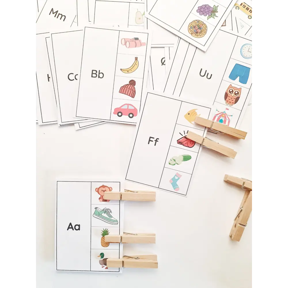 Lær bogstavernes lyde med bogstavskort - print