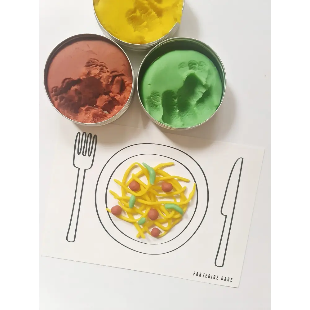 Legeunderlag til modellervoks: Mad