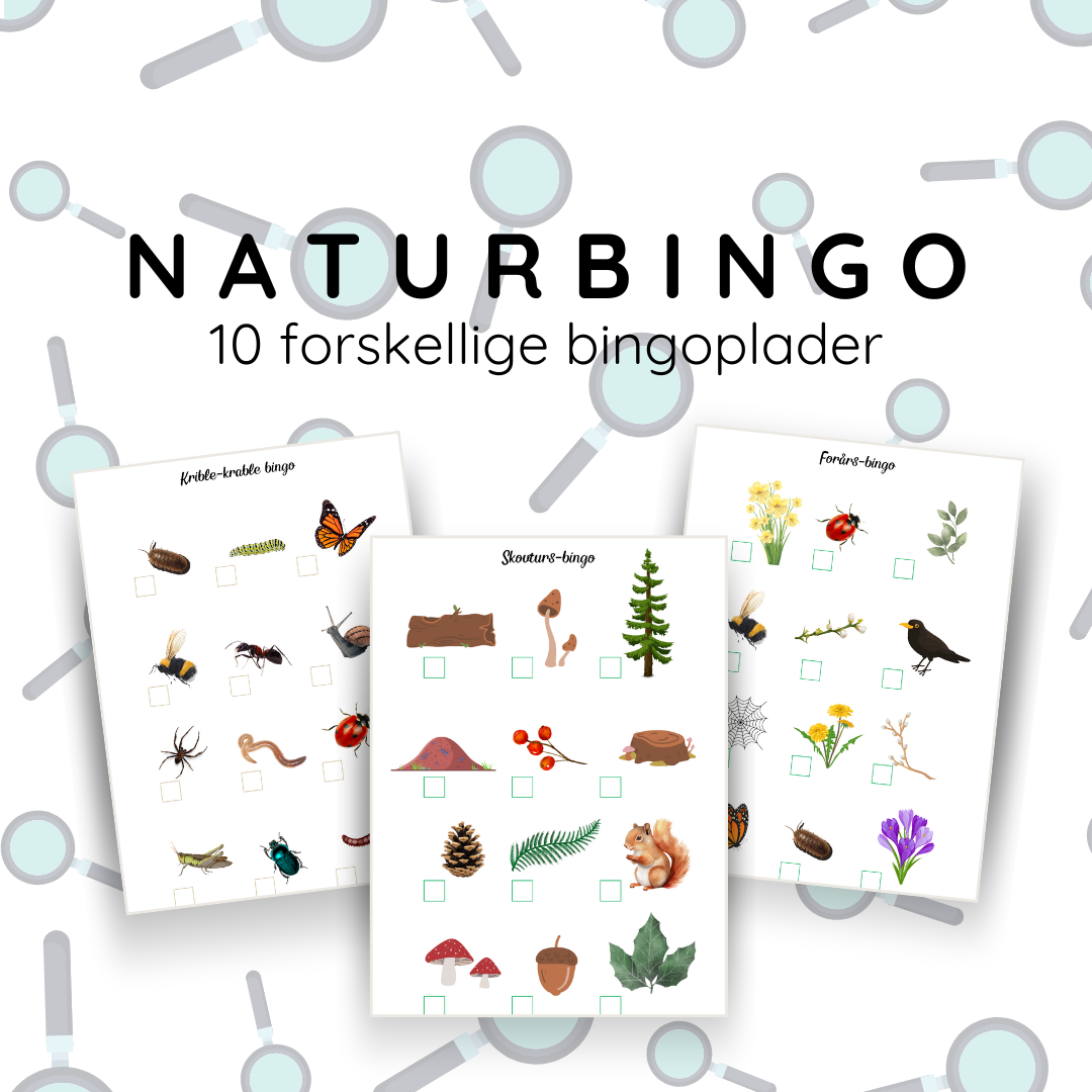 Naturbingo - 10 print-selv plader