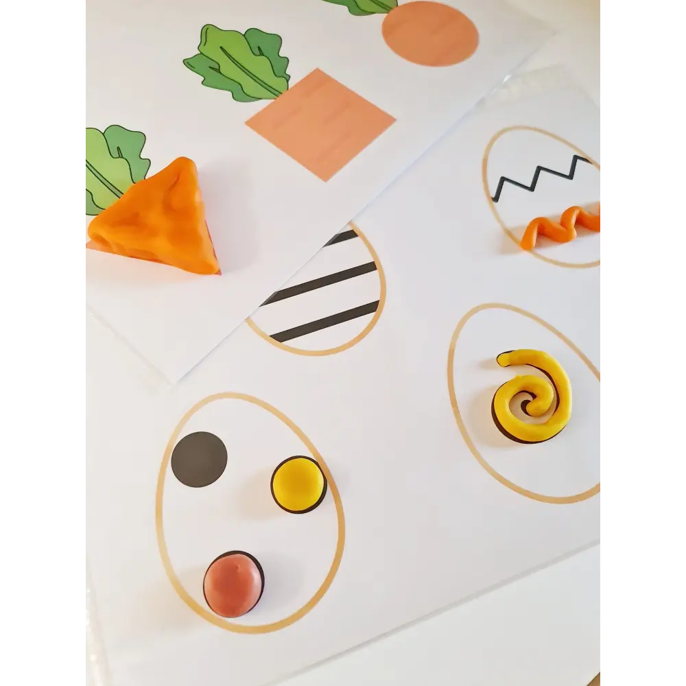 Påskeleg med modellervoks - print