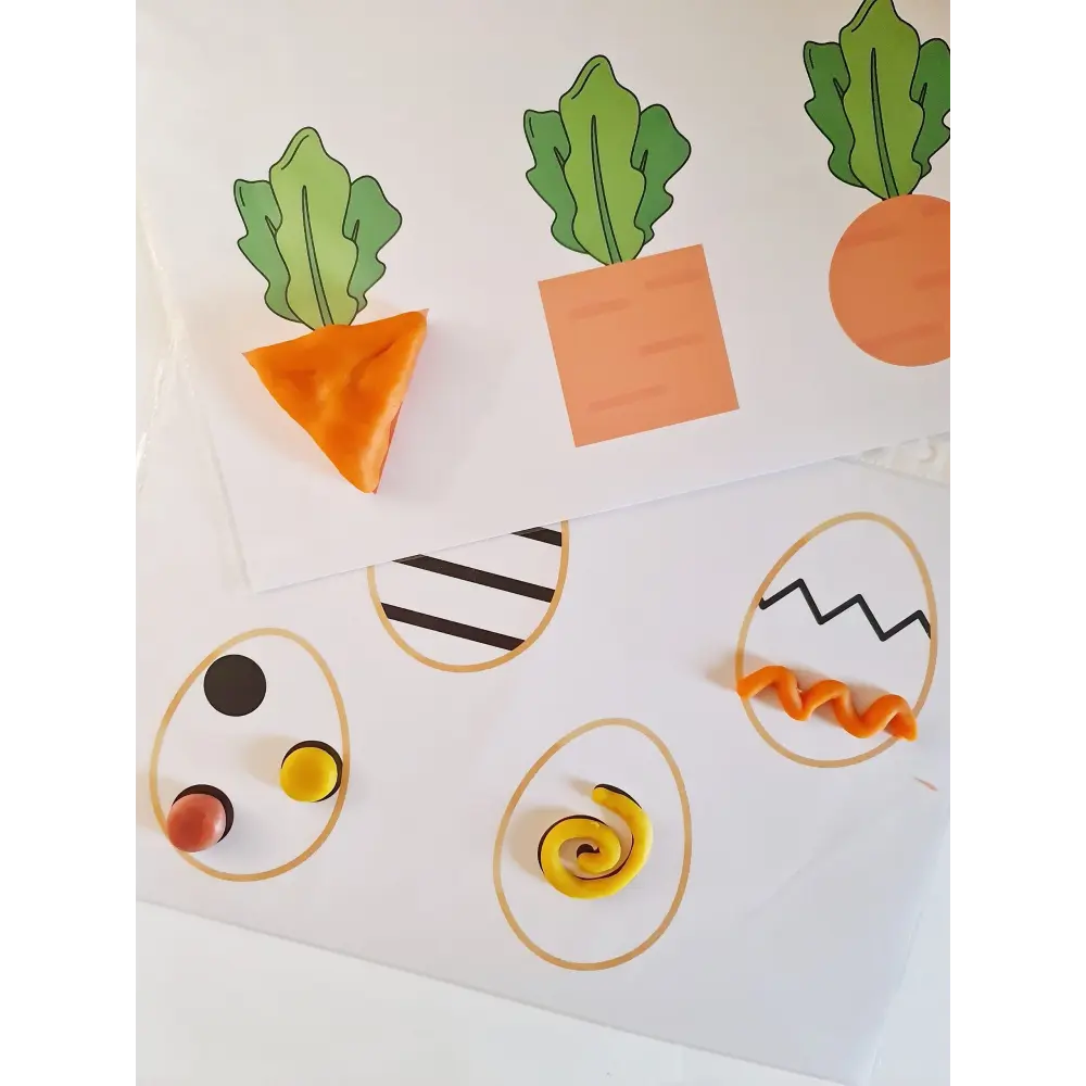 Påskeleg med modellervoks - print