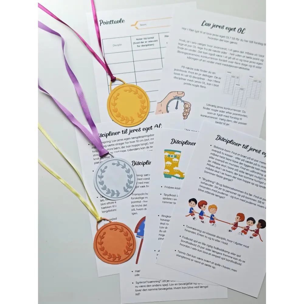 Tema: De Olympiske Lege - Print